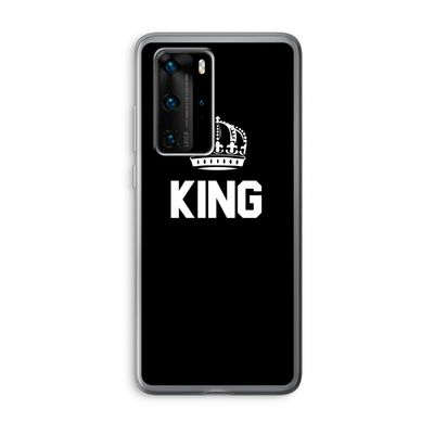King zwart: Huawei P40 Pro Transparant Hoesje