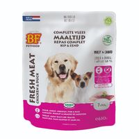 Biofood vleesvoeding Eend en Kip hondenvoer 7x90gr