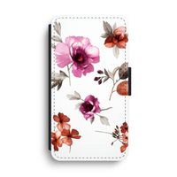 Geschilderde bloemen: iPhone XS Max Flip Hoesje