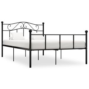 Bedframe metaal zwart 160x200 cm