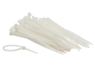 Set met nylon kabelbinders 2.5 x 100 mm wit (100 st.) - Velleman