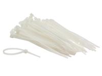 Set met nylon kabelbinders 2.5 x 100 mm wit (100 st.) - Velleman