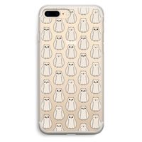 Uilen: iPhone 7 Plus Transparant Hoesje