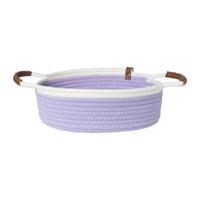 Mand colors laag - lila/wit - ø27x9 cm Mand colors laag - lila/wit - ø27x9 cm