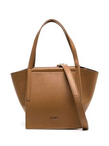 Yu Mei mini sac cabas Milly en cuir nappa - Marron