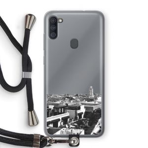 Marrakech Skyline : Samsung Galaxy A11 Transparant Hoesje met koord