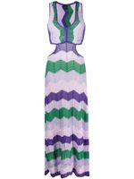 PINKO robe en maille à coupe mi-longue - Violet