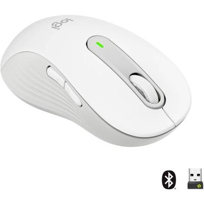 Logitech Signature M650 L LEFT Muis Radiografisch, Bluetooth Maat: L Optisch Wit 5 Toetsen 4000 dpi