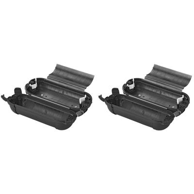 ProPlus Stekkersafe veiligheidsbox - 2x - IP44 - voor Schuko stekkerverbindingen - zwart