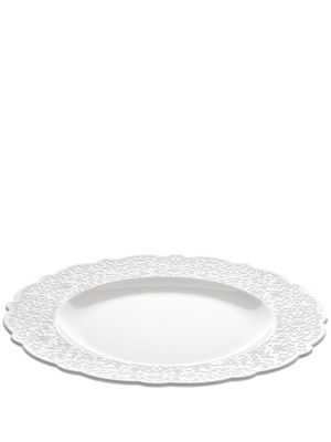 Alessi lot de quatre assiettes rondes texturées - Blanc