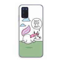 Unicorn: Samsung Galaxy A03s Transparant Hoesje