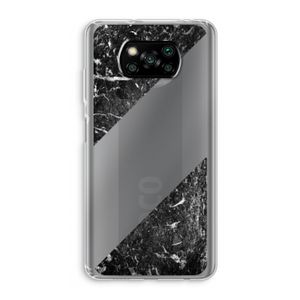 Zwart marmer: Xiaomi Poco X3 Pro Transparant Hoesje