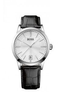 Horlogeband Hugo Boss HB-241-1-14-2758 / HB1513130 / HB1513129 Leder Zwart 22mm