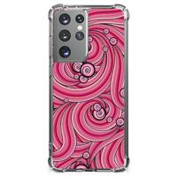 Samsung Galaxy S21 Ultra Back Cover Swirl Pink