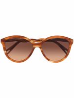 Chloé Eyewear lunettes de soleil à monture oversize - Marron