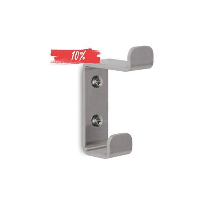 LIROdesign kapstok haak dubbel (RVS)