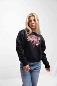 Guess Roses Triangle Sweater Dames Zwart - Maat XS - Kleur: Zwart | Soccerfanshop