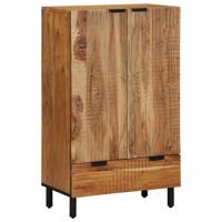 Highboard met plank Bruin 60 x 33 x 100 cm Massief acaciahout