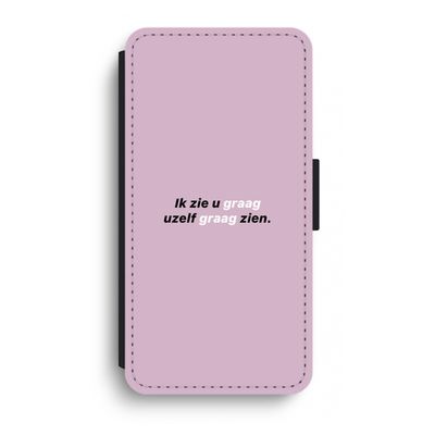 uzelf graag zien: iPhone XR Flip Hoesje