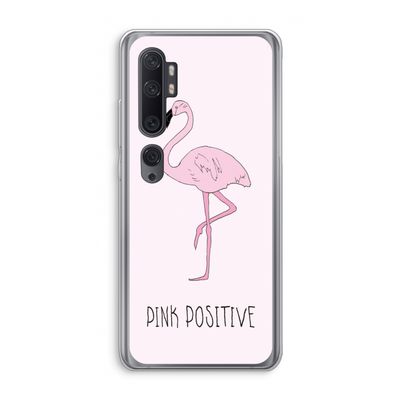 Pink positive: Xiaomi Mi Note 10 Transparant Hoesje