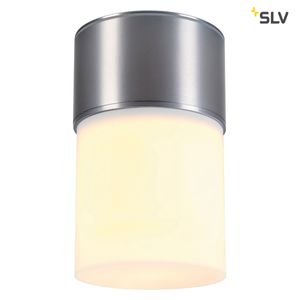 Plafondlamp buiten ROX ACRYL Geborsteld aluminium E27