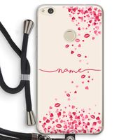 Hartjes en kusjes: Huawei Ascend P8 Lite (2017) Transparant Hoesje met koord