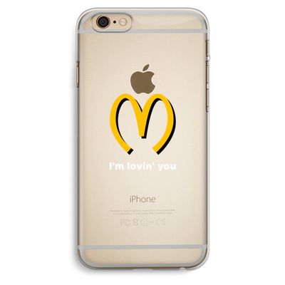 I'm lovin' you: iPhone 6 Plus / 6S Plus Transparant Hoesje