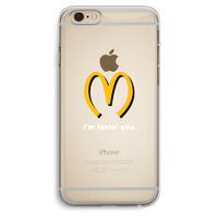 I'm lovin' you: iPhone 6 Plus / 6S Plus Transparant Hoesje