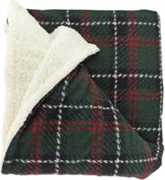 Unique Living plaid Eloise 160 x 130 cm donkergroen