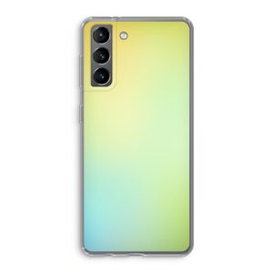Minty mist pastel: Samsung Galaxy S21 Transparant Hoesje