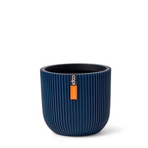 Pot bol Groove H6.2 cm blauw - Capi Europe