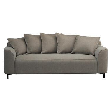 Bank Elsa 3-zits - stof Eden - taupe - Leen Bakker