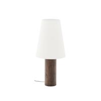 Kave Home Vloerlamp 'Marga' Rubberhout, 110cm, kleur Bruin