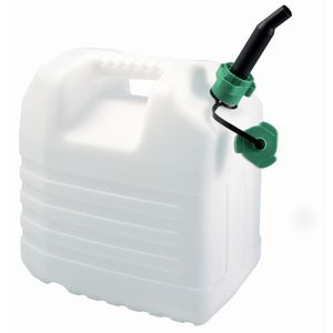 Kunststof jerrycan voor brandstof met schenktuit 20 liter L35 x B23 x H37 cm