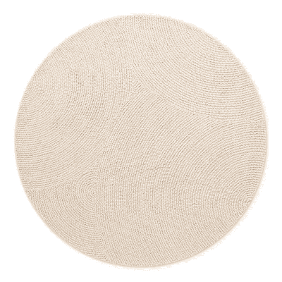 Vloerkleed Eleni Rond - Creme maat: xcm - materiaal: Wol - Dekbed-Discounter.nl