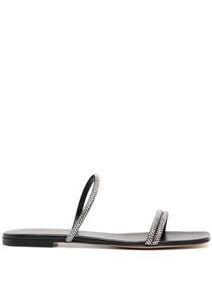 Gianvito Rossi sandales Cannes en cuir - Noir