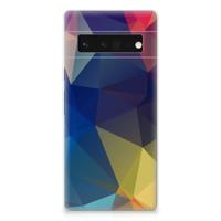 Google Pixel 6 Pro | TPU Hoesje | Polygon Dark