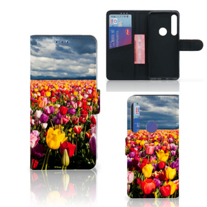 Motorola One Action Hoesje Tulpen