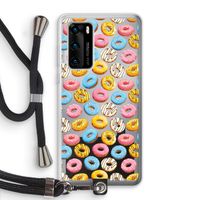Pink donuts: Huawei P40 Transparant Hoesje met koord