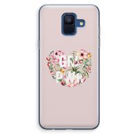 GRL PWR Flower: Samsung Galaxy A6 (2018) Transparant Hoesje