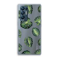 Tropische bladeren: Oppo Find X3 Neo Transparant Hoesje