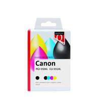 Inktcartridge Quantore alternatief tbv Canon PGI-550XL CLI-551XL zwart + 4 kleuren
