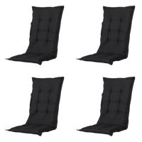 Kussen lage rug Panama zwart 105 cm x 50 cm (4 stuks) Madison - Madison