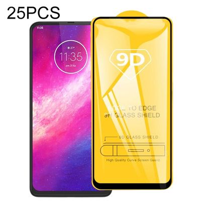 Voor Motorola One Hyper 25 PCS 9D Full Glue Full Screen Tempered Glass Film