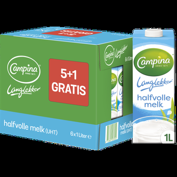 Campina Langlekker Halfvolle Melk 5 + 1L bij Jumbo