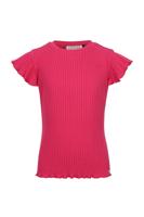 LOOXS Little Zomer t-shirt meisjes s/s ruffel - roze