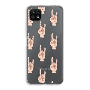 Rock: Samsung Galaxy A22 5G Transparant Hoesje