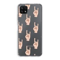 Rock: Samsung Galaxy A22 5G Transparant Hoesje