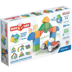 Magicube 4 Shapes Recycled Little World Constructiespeelgoed