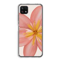Pink Ellila Flower: Samsung Galaxy A22 5G Transparant Hoesje